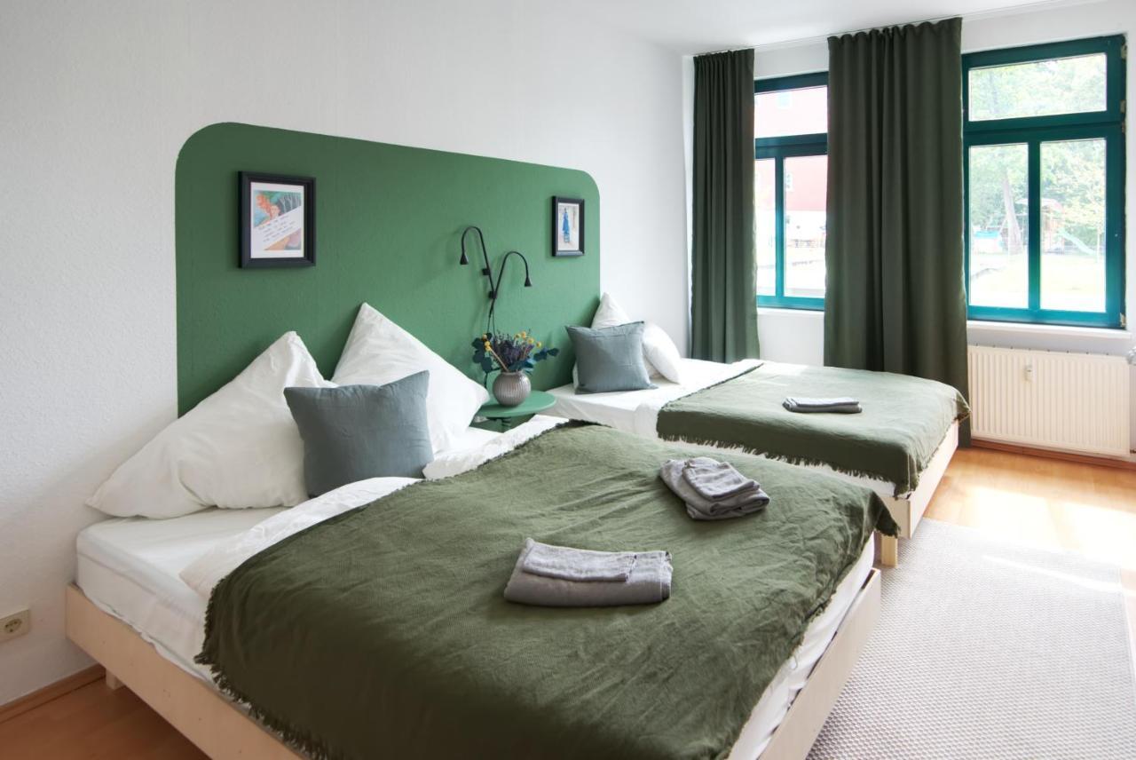 Vonbehling Boutique Apartment Mit 65Zoll Tv Und Designerstuecken Halle  Dış mekan fotoğraf